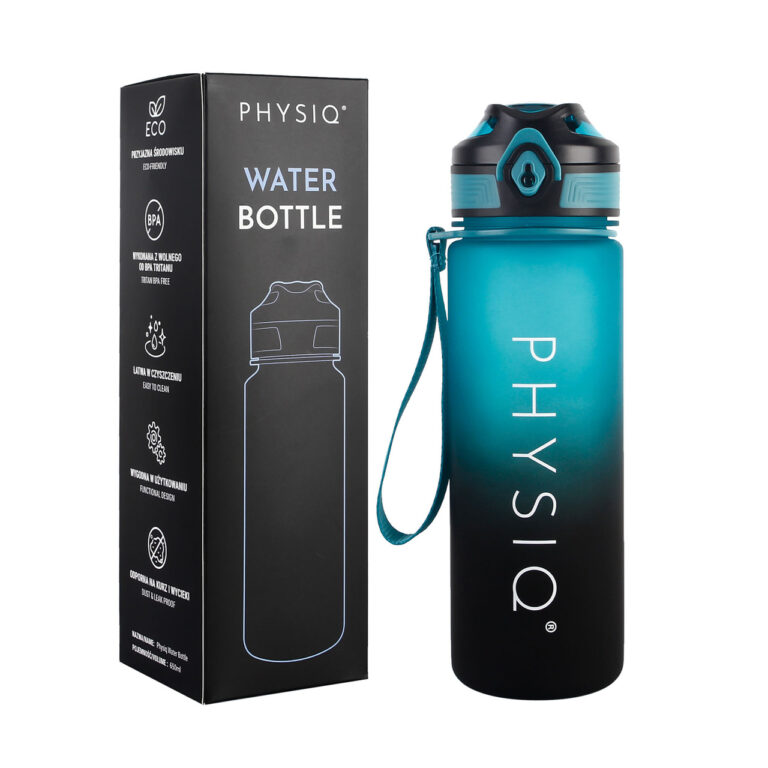 Physiq butelka, bidon z tritanu 650 ml czarno-zielona