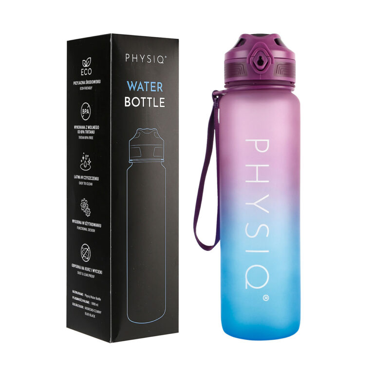 Physiq butelka, bidon z tritanu 1000 ml fioletowo-niebieska