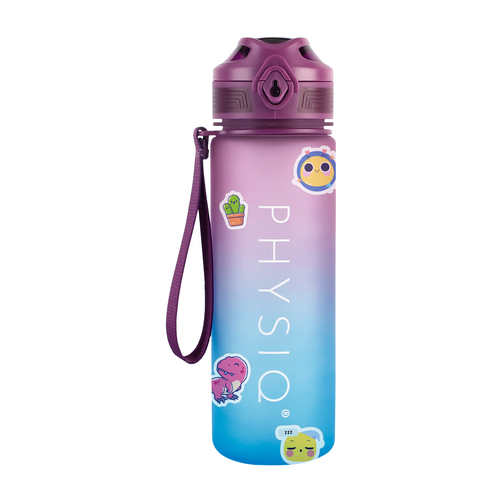 Butelka dla dzieci różowa 650 ml z naklejkami